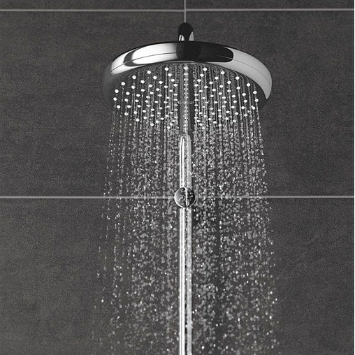 Лейка верхнего душа с настенным креплением Grohe Tempesta 210 хром 26412000