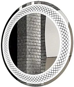 Зеркало с подсветкой Continent Uranus Led 77x77 с музыкальным блоком, с подогревом ЗЛП255, 1