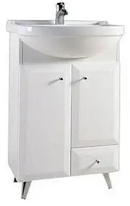 Тумба-умывальник напольная Aquaton Джимми 57 белый 1A2503K0DJ010 Тумба-умывальник напольная Aquaton Джимми 57 белый 1A2503K0DJ010, 1