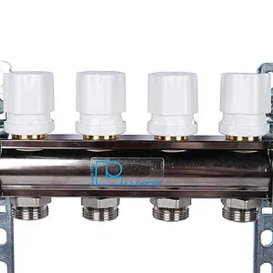 Группа коллекторная с расходомерами 6 отводов 1"в/в x ¾"ек Luxor CD 477/6 15662706N Группа коллекторная с расходомерами 6 отводов 1"в/в x ¾"ек Luxor CD 477/6 15662706N, 4