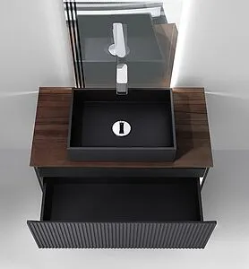 Тумба под умывальник подвесная Jorno Strong 100 антрацит Str.01.100/P/A Тумба под умывальник подвесная Jorno Strong 100 антрацит Str.01.100/P/A, 5