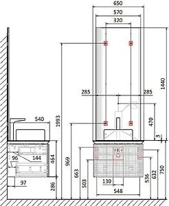 Зеркало с подсветкой Jorno Strong 57 белый Str.02.57/P/A Зеркало с подсветкой Jorno Strong 57 белый Str.02.57/P/A, 2