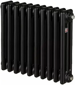 Радиатор стальной трубчатый Zehnder Charleston 3057/10 1270 ¾&quot; Ral 9217 Traffic Black (matt), 1