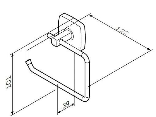 Держатель туалетной бумаги Am.Pm Gem хром A9034100