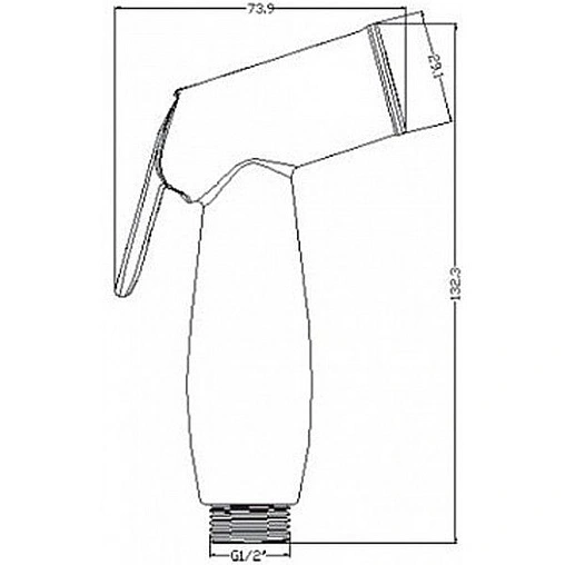 Смеситель для раковины с гигиеническим душем Swedbe Mars хром 1760