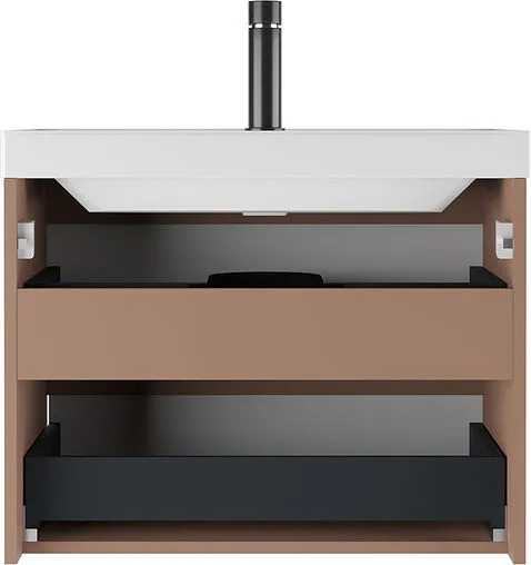 Тумба-умывальник подвесной Домино Verona 70 мокко DV2501T+4670142930037