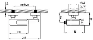 Смеситель для ванны IDDIS Slide чёрный матовый SLIBL00i02 Смеситель для ванны IDDIS Slide чёрный матовый SLIBL00i02, 2
