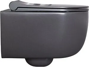 Унитаз подвесной безободковый Allen Brau Priority антрацит 4.31002.AN, 3