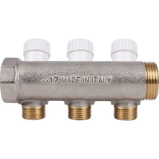 Коллектор регулирующий проходной 3 отвода 1&quot;в/н x ½&quot;к Stout SMB 6851 011203