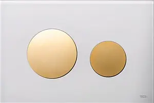 Клавиша смыва для унитаза TECEloop Modular кнопки/золото, стекло на выбор, 4