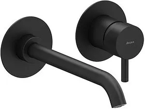 Смеситель для раковины из стены Ravak Espirit чёрный матовый X070278 Смеситель для раковины из стены Ravak Espirit чёрный матовый X070278, 1