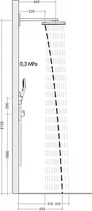 Лейка верхнего душа с настенным креплением Hansgrohe Rainmaker Select 460 2jet черное стекло/хром 24005600 Лейка верхнего душа с настенным креплением Hansgrohe Rainmaker Select 460 2jet черное стекло/хром 24005600, 5