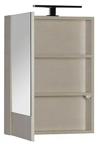 Шкаф-зеркало Aquanet Нота 58 L светлый дуб 00158856, 4