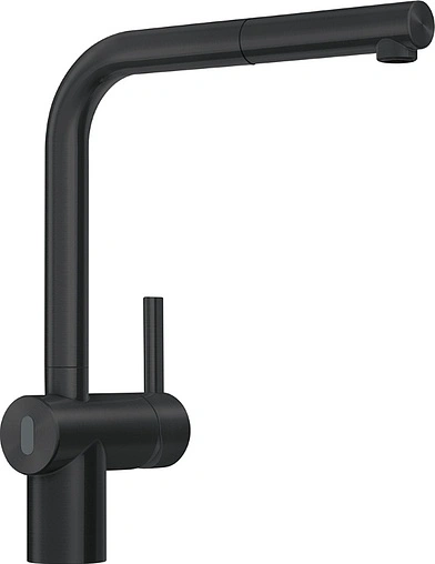 Смеситель для кухни с выдвижным изливом Franke Atlas Neo Sensor чёрный матовый 115.0625.527