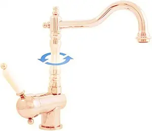 Смеситель для кухни Rav Slezak Labe золото/белый L508.5/8Z, 1