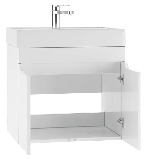 Тумба-умывальник подвесная Айсберг Мечта 60 белый DM2310T+4607152361674