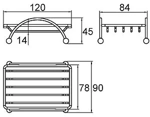 Мыльница Milardo Soap Dish хром 007W000M42 Мыльница Milardo Soap Dish хром 007W000M42, 2