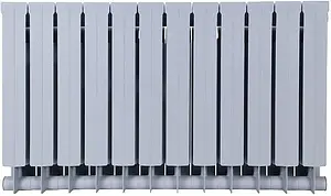 Радиатор биметаллический 12 секций Global Style Plus 500 серый Радиатор биметаллический 12 секций Global Style Plus 500 серый, 3