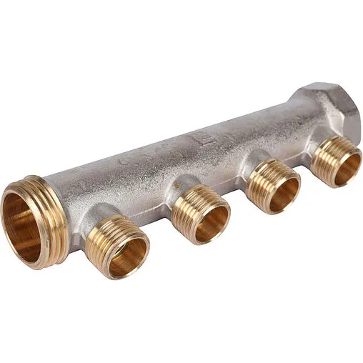 Коллектор распределительный проходной 4 отвода 1&quot;в/н x ½&quot;к Luxor CP 424 68543401