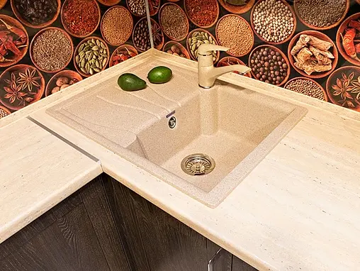 Мойка кухонная GranFest Standart S-680L песочный