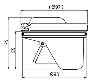 Гидрозатвор комбинированный (сухой) AlcaPlast Smart APV0020 Гидрозатвор комбинированный (сухой) AlcaPlast Smart APV0020, 2