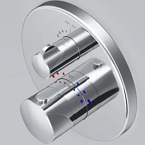 Термостат для 2 потребителей Am.Pm Gem хром F9085500 Термостат для 2 потребителей Am.Pm Gem хром F9085500, 4