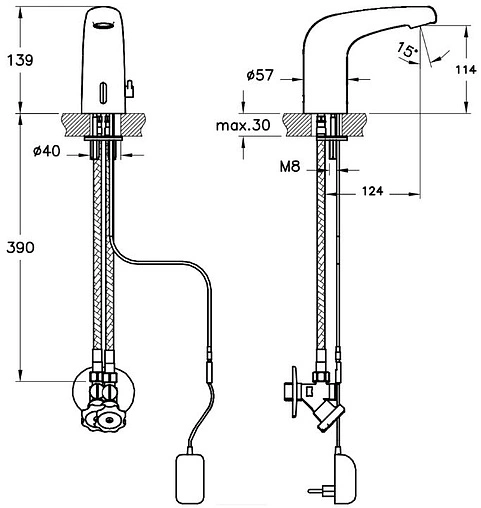 Смеситель для раковины VitrA Wing хром A47104EXP