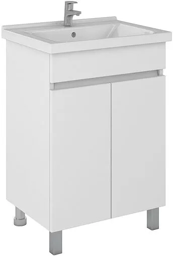 Тумба под умывальник напольный Айсберг Миранда 60 белый DA1617T