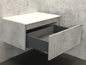 Тумба подвесная Comforty Осло 60 бетон светлый 00-00000838CF, 3