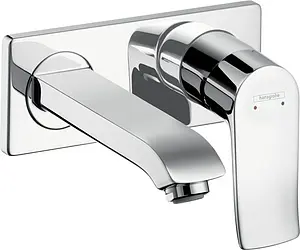 Смеситель для раковины из стены Hansgrohe Metris хром 31085000 Смеситель для раковины из стены Hansgrohe Metris хром 31085000, 1