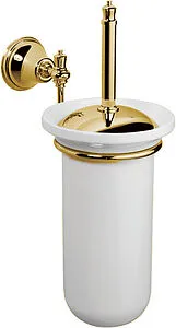 Ёршик для унитаза Am.Pm 5 O Clock золото/белый A2533301 Ёршик для унитаза Am.Pm 5 O Clock золото/белый A2533301, 1