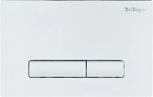 Комплект 5 в 1 BelBagno Loto BB070CHR/SC/BB002-80/BB018-GV-BIANCO с кнопкой белый глянцевый