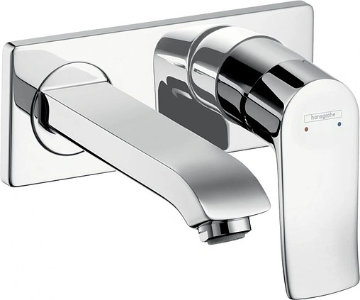 Смеситель для раковины из стены Hansgrohe Metris хром 31085000