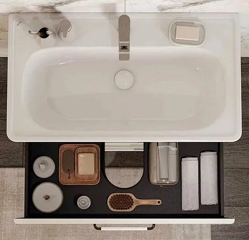 Тумба-умывальник подвесная Aquaton Нео-Классика 85 белый камень 1A2863K1NCTG0