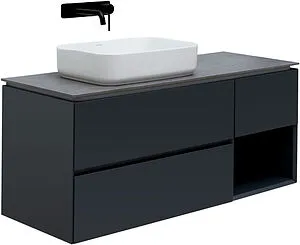 Тумба под умывальник подвесная Allen Brau Infinity 120 L антрацит 1.21005.AM Тумба под умывальник подвесная Allen Brau Infinity 120 L антрацит 1.21005.AM, 1