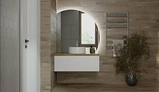 Зеркало с подсветкой Jorno Solis new 106 SolN.02.106/W/JR