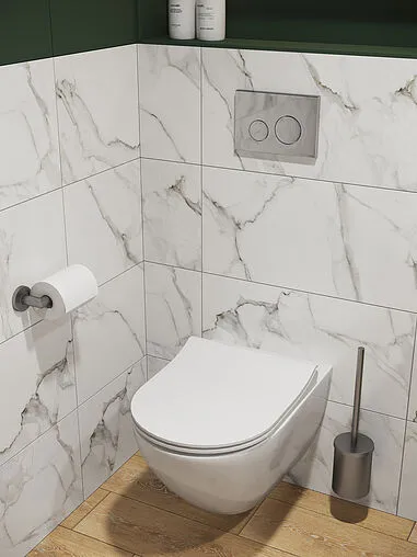 Унитаз подвесной безободковый Cersanit Brasko Smart Clean On DPL EO slim LP белый 64824