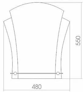 Зеркало Continent Лотос 48x55 В016, 3