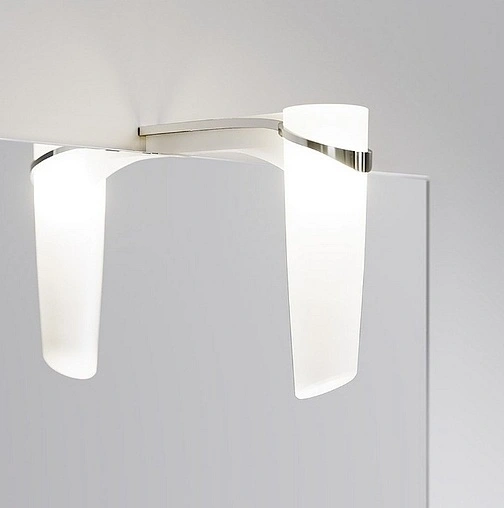 Зеркало с подсветкой Aqwella Leon-MP 40 белый Ln-MP.02.04/W