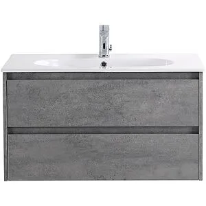 Тумба под умывальник подвесная BelBagno KRAFT 90 Cemento Grigio KRAFT-900-2C-SO-CG, 1