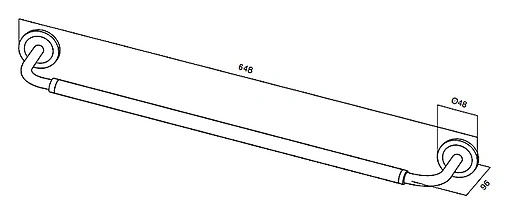 Полотенцедержатель Am.Pm Serenity хром A40346400