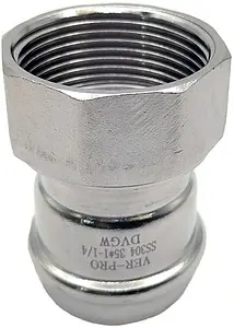 Муфта пресс переходная 22мм x ¾"в Vieir VER-PRO VPSF224 Муфта пресс переходная 22мм x ¾"в Vieir VER-PRO VPSF224, 2