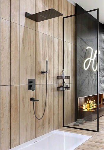 Душевая система со смесителем для ванны Timo Briana чёрный матовый SX-7119/03SM Душевая система со смесителем для ванны Timo Briana чёрный матовый SX-7119/03SM