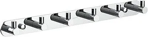 Планка с 6-ю крючками Aquatek Европа хром AQ4124CR Планка с 6-ю крючками Aquatek Европа хром AQ4124CR, 1