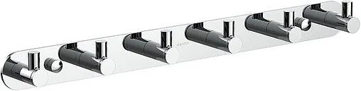 Планка с 6-ю крючками Aquatek Европа хром AQ4124CR
