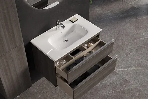 Тумба под умывальник подвесная Roca The Gap 80 городской дуб A857399402