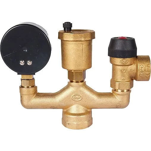 Группа безопасности котла до 50 кВт 1" 3 бар Stout SVS-0040-055032 Группа безопасности котла до 50 кВт 1" 3 бар Stout SVS-0040-055032