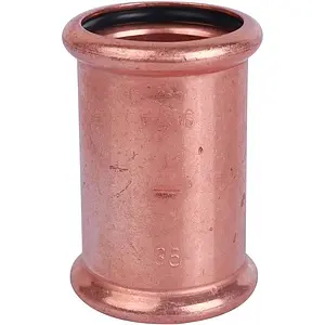 Муфта пресс соединительная двухраструбная 35мм Sanha 6270 1627035 Муфта пресс соединительная двухраструбная 35мм Sanha 6270 1627035, 2