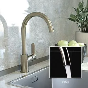 Смеситель для кухни IDDIS Cuba сатин CU1BNJ0i05, 3