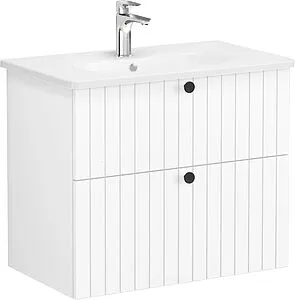 Тумба-умывальник подвесная VitrA Root Groove 80 белый 69436, 1